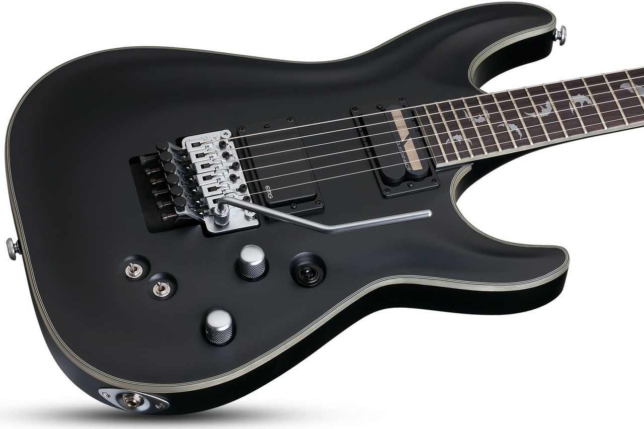 Shop the Schecter Damien Platinum-6 FR S Electric Guitar in Satin Black (1189) at Musician Madness. Sustainiac power, Floyd Rose stability, and aggressive tone.