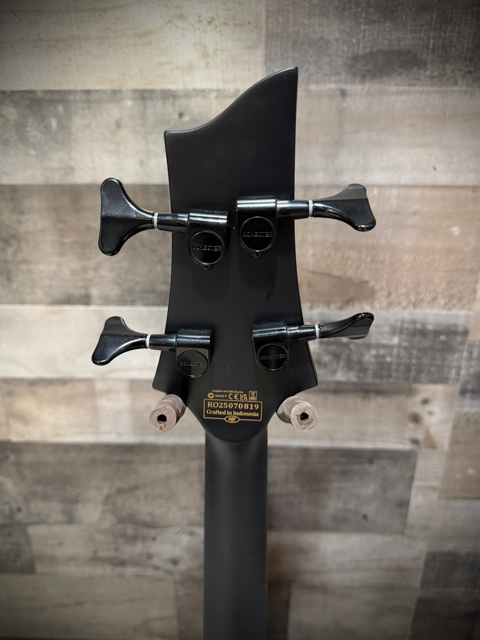 Schecter Stiletto Stealth-4 Bass Guitar B-Stock - Satin Black (2522)