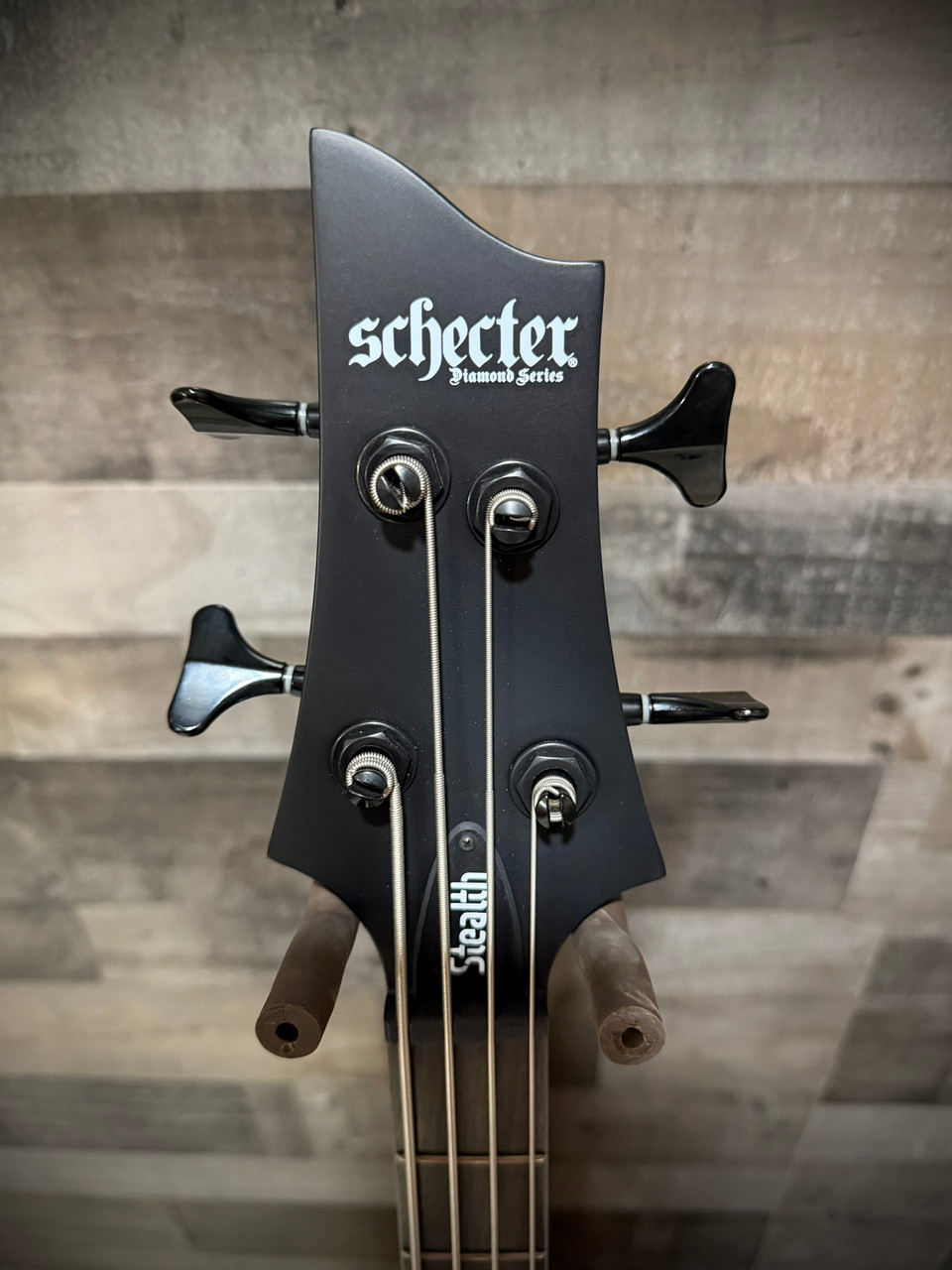 Schecter Stiletto Stealth-4 Bass Guitar B-Stock - Satin Black (2522) | Musician Madness