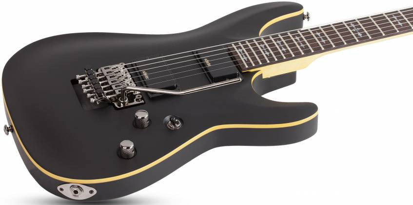 Schecter Demon-6 FR Electric Guitar B-Stock - Aged Black Satin (3661) | Musician Madness