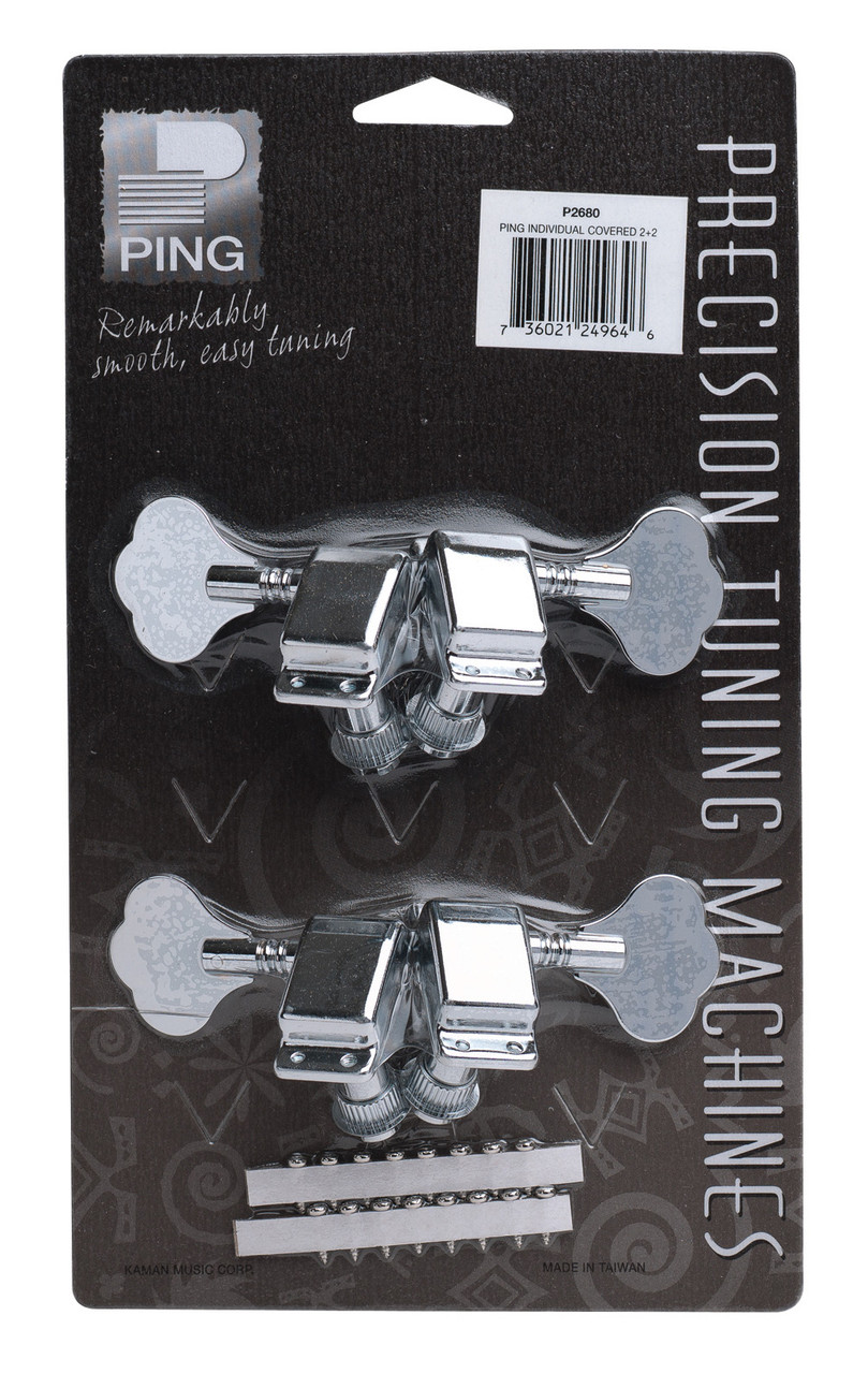 Ping P2680 Ping Small Covered Bass Machine Heads. 2 Bass 2 Treble (P2680-U) | Musician Madness
