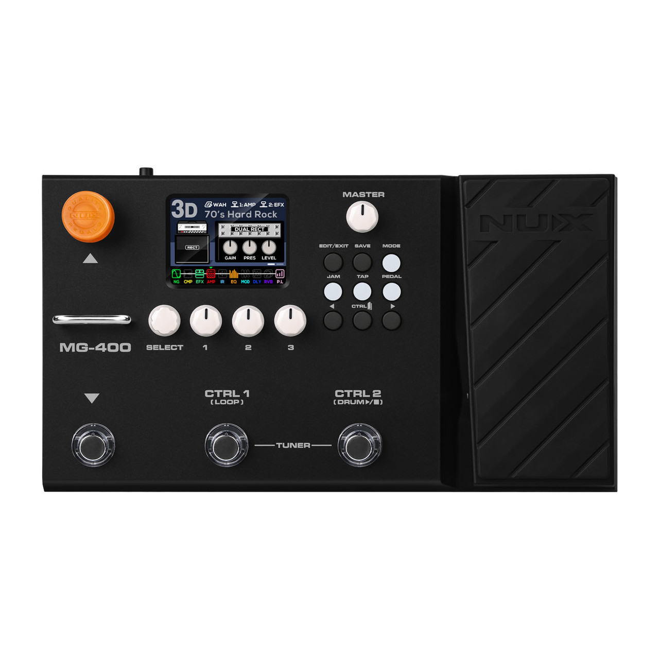 NUX Modelling Guitar & Bass Processor Guitar Pedal (NUX MG400)