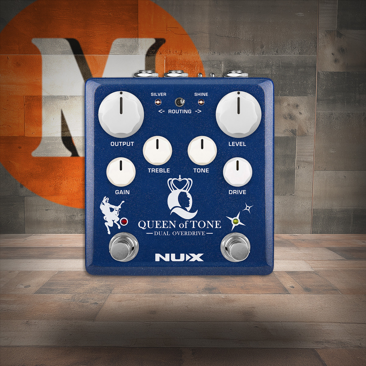 NUX Queen of Tone Dual Overdrive edge Guitar Pedal (NUX NDO6)