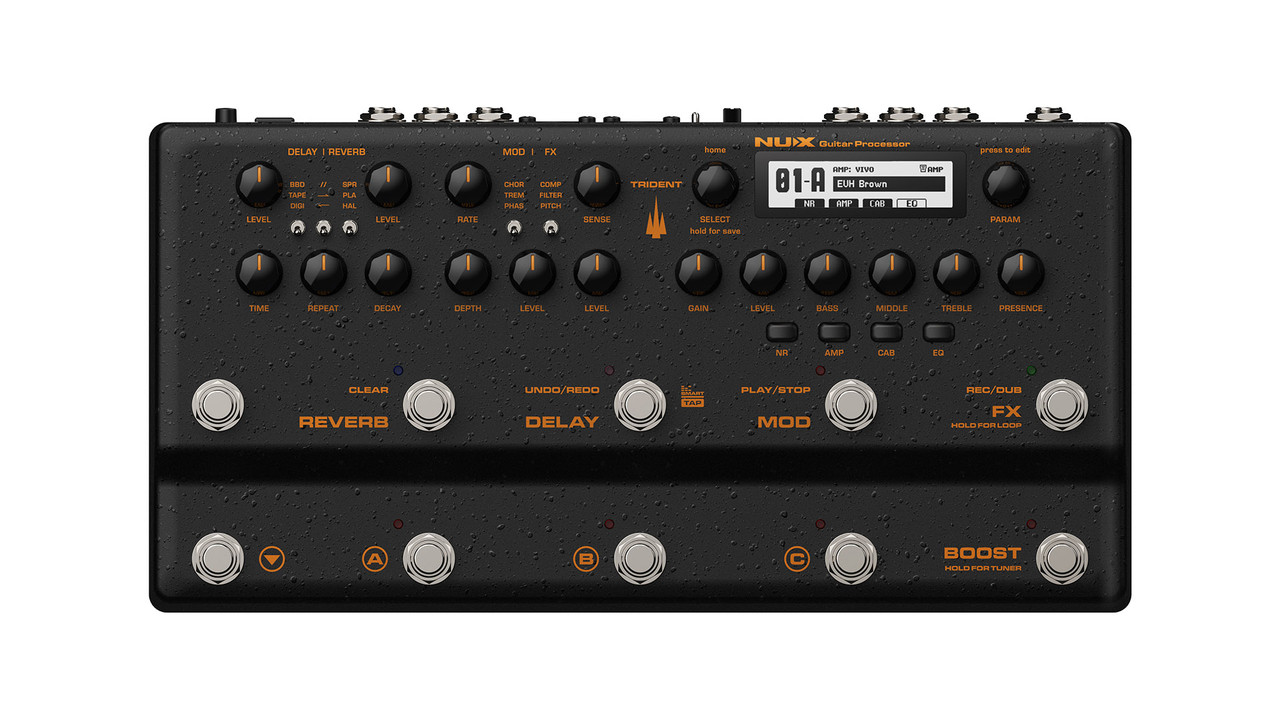 NUX Trident Amp Modeling and Multi-FX Pedal (NUX NME5) | Musician Madness