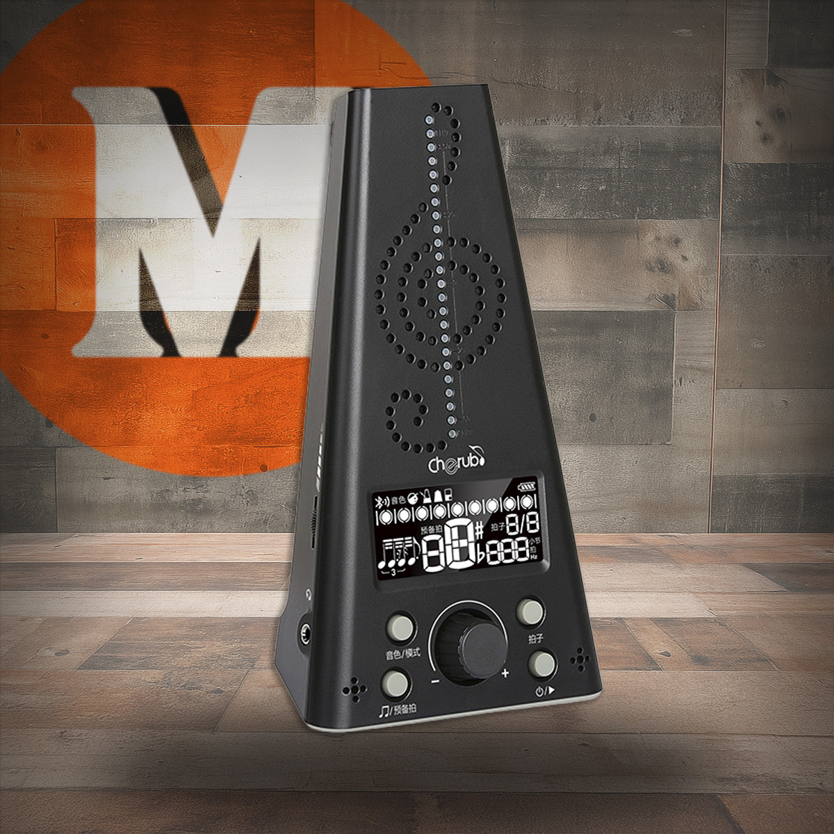 Cherub 3 in 1 Metronome Tuner - Black (CRB WMT230BK)