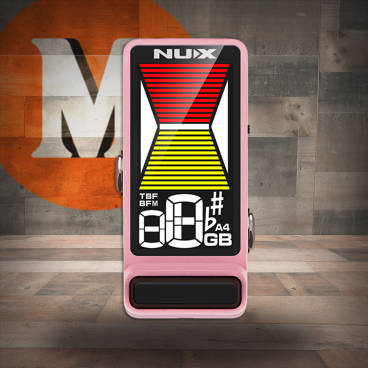 NUX Mini Pedal Tuner - Pink (NUX NTU3 MKII PK) | Musician Madness