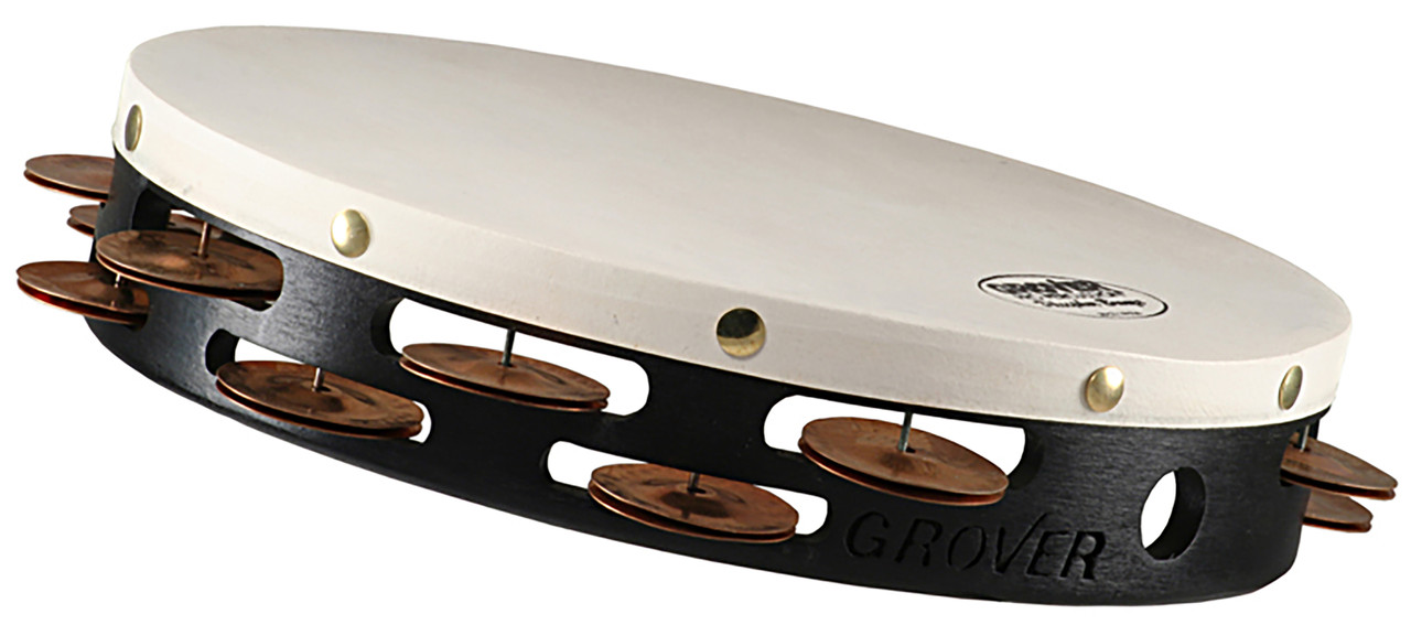 Grover Pro T2/PHBR Projection-Plus 10" Double-Row Tambourine (w/ Phosphor Bronze Jingles) (T2/PHBR) | Musician Madness