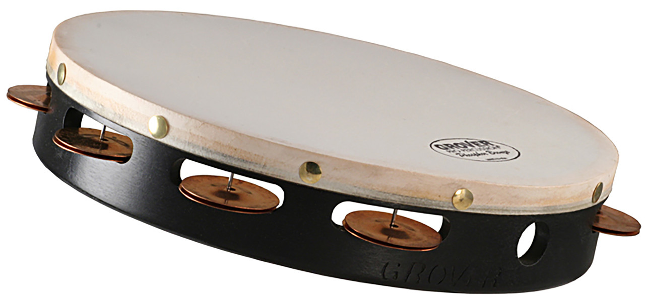 Grover Pro T1/PHBR Projection-Plus 10" Single-Row Tambourine (w/ Phosphor Bronze Jingles) (T1/PHBR) | Musician Madness