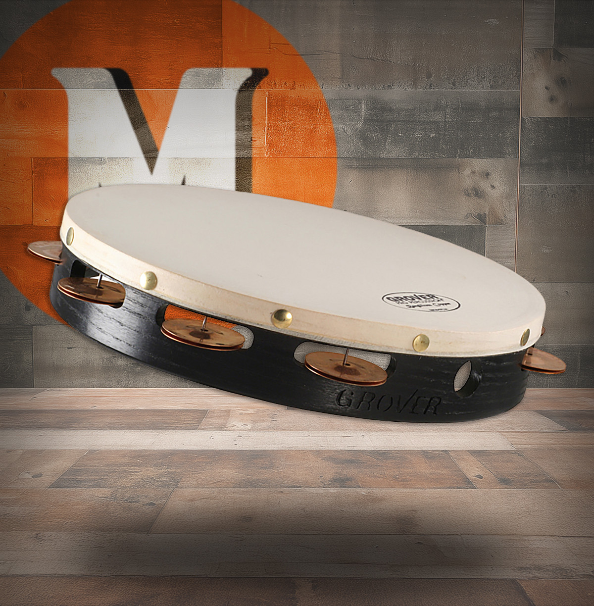 Grover Pro T1/BC Projection-Plus 10" Single-Row Tambourine (w/ Beryllium Copper Jingles) (T1/BC)