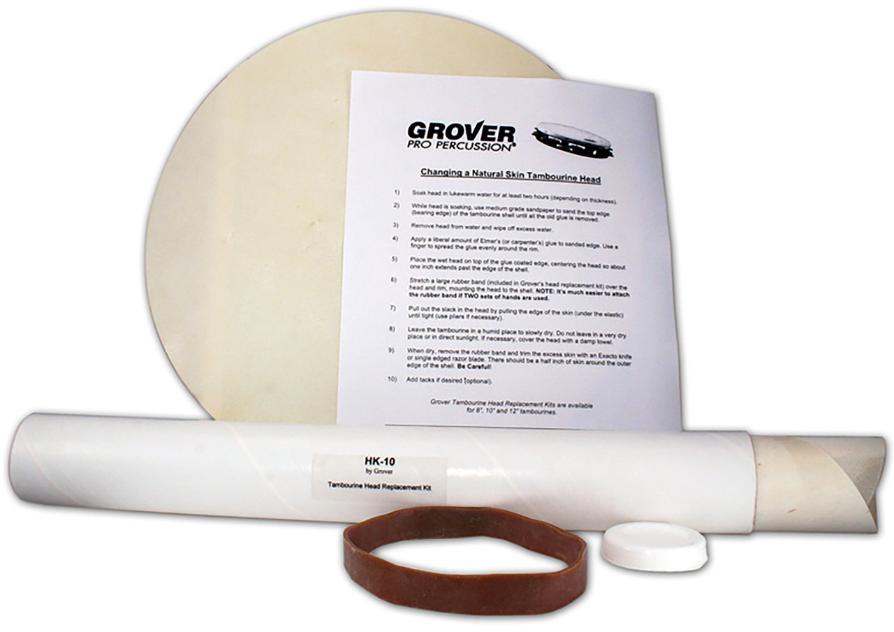 Grover Pro HK-12 12" Tambourine Head Replacement Kit (HK-12) | Musician Madness