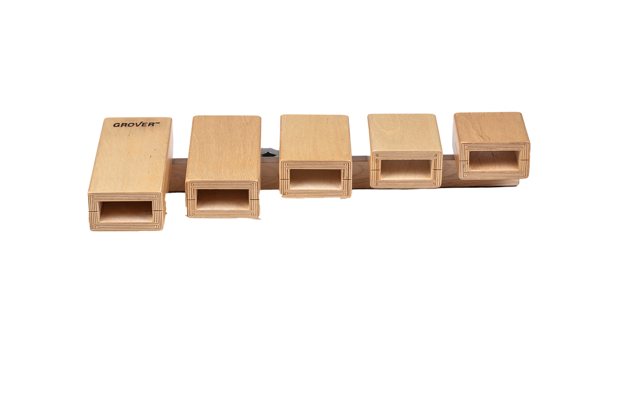 Grover Pro TPB-X Temple Block 5-Piece Set (w/ Mounting Clamp) (TPB-X) | Musician Madness