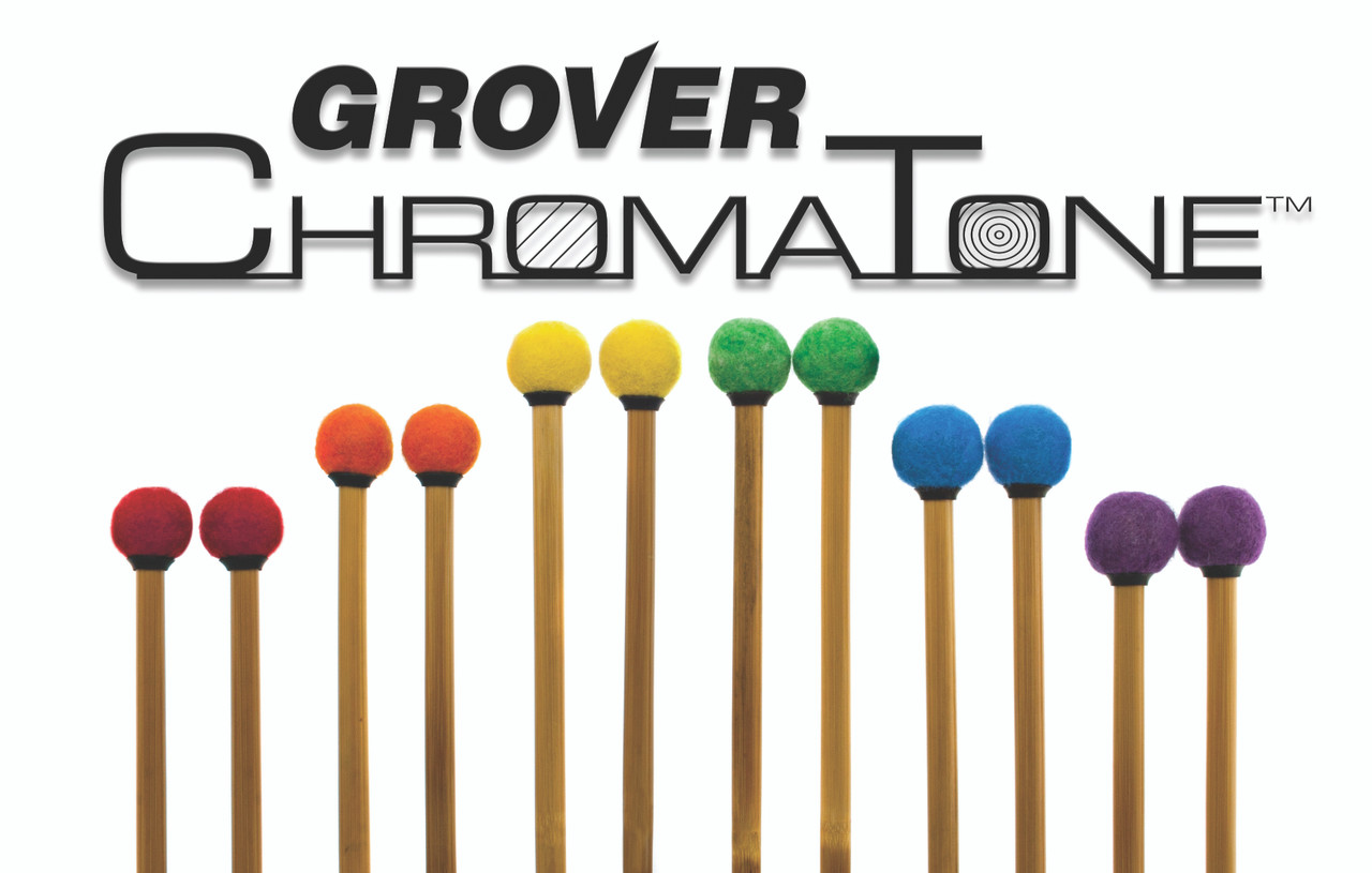 Grover Pro TMB-C10 ChromaTone II Staccato Timpani Mallets (Topaz Orange) (TMB-C10)