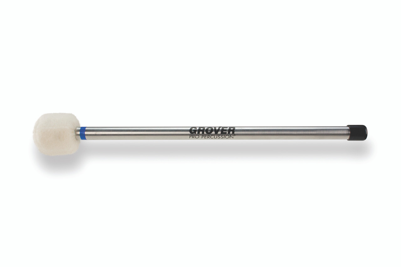 Grover Pro BDM-3A Staccato Bass Drum Mallet (Blue) - Aluminum Handle (BDM-3A)