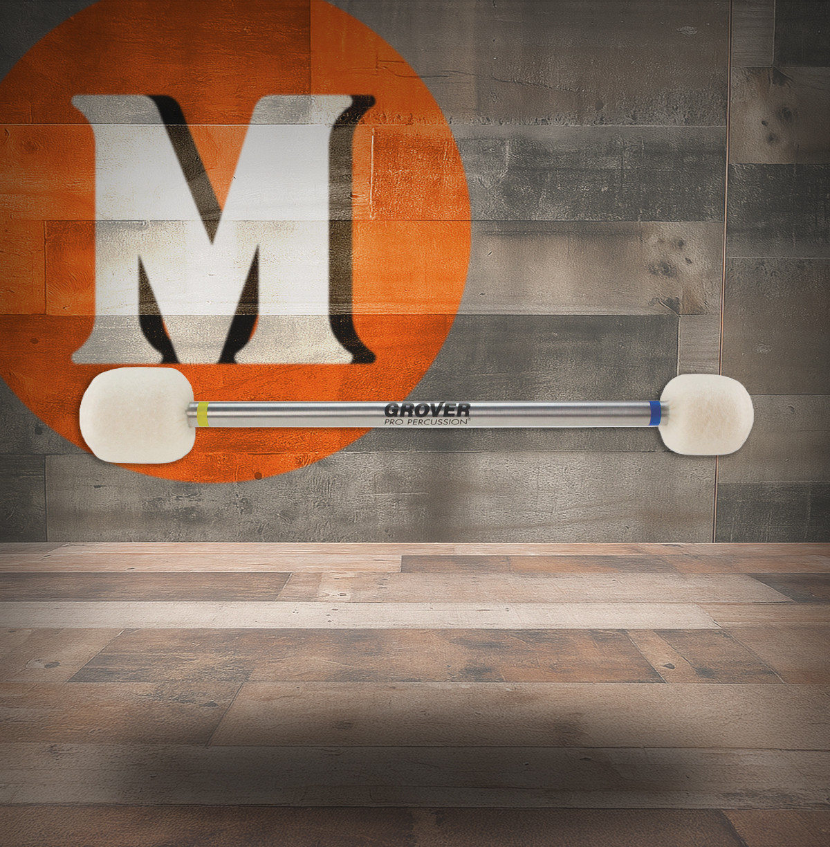 Grover Pro BDM-DA-1 Dual Legato & Staccato Bass Drum Mallet - Aluminum Handle (BDM-DA-1)