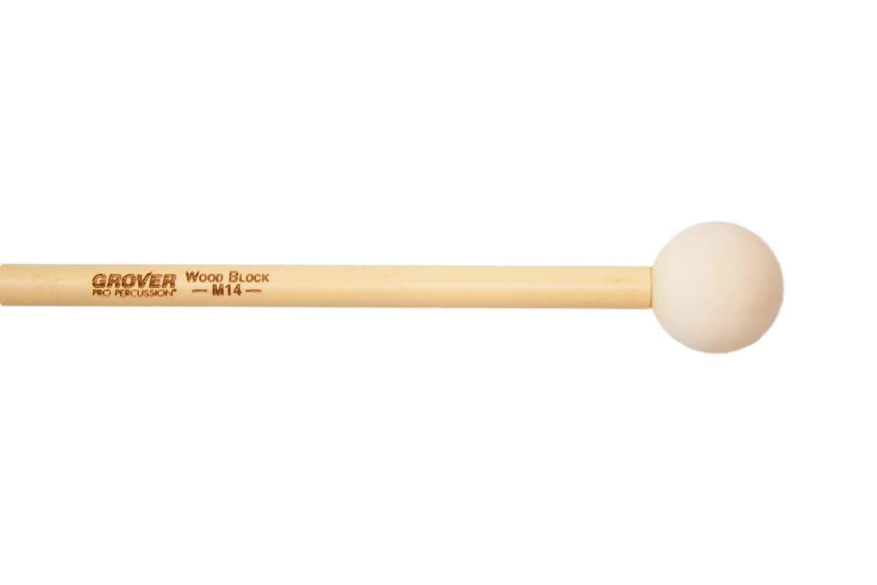 Grover Pro M14 Hard 1" Rubber Wood Block Mallet (M14) | Musician Madness