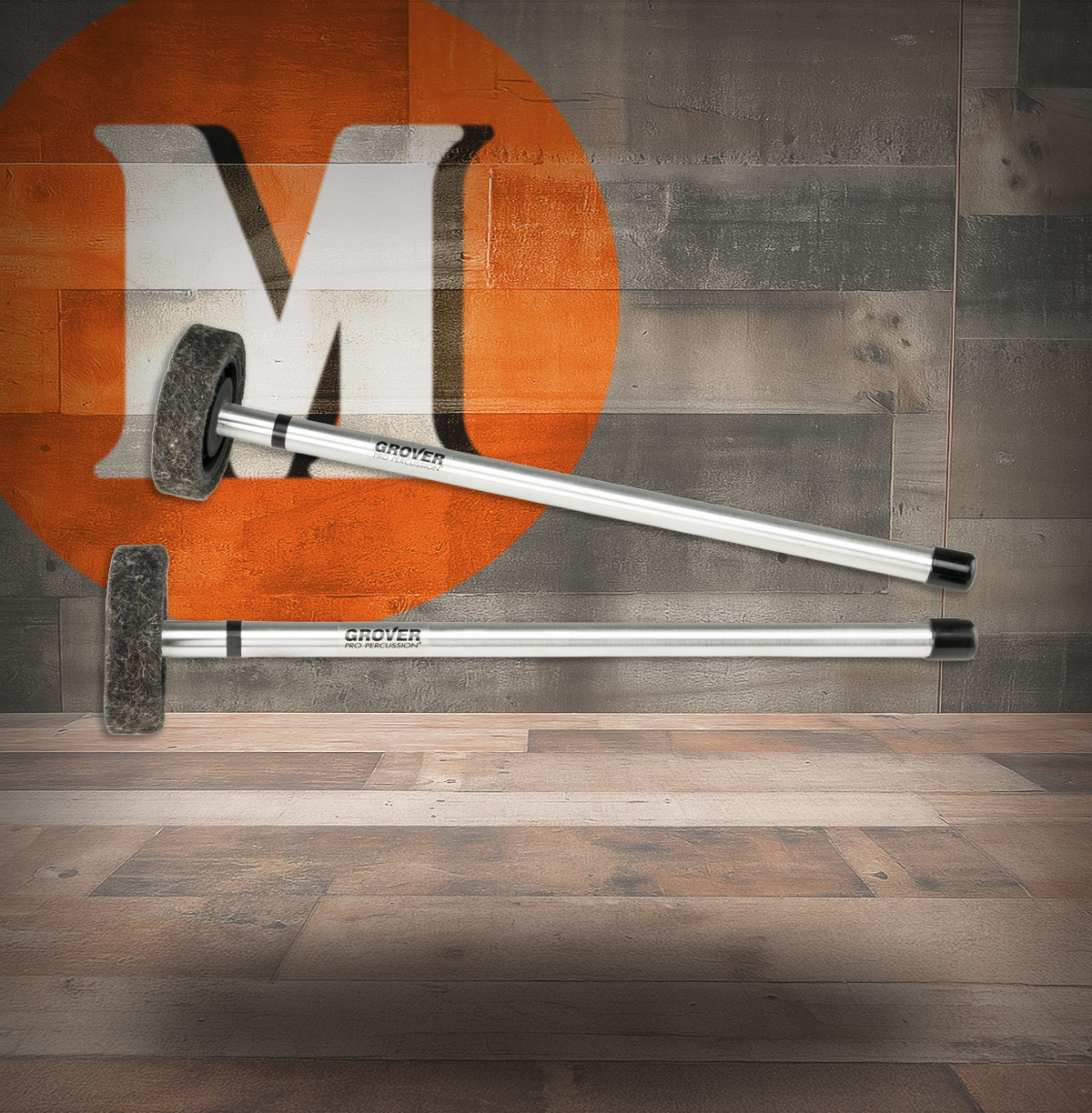 Grover Pro TT-4A Rolling Gong Mallets (Pair) - Aluminum Handles (TT-4A) | Musician Madness