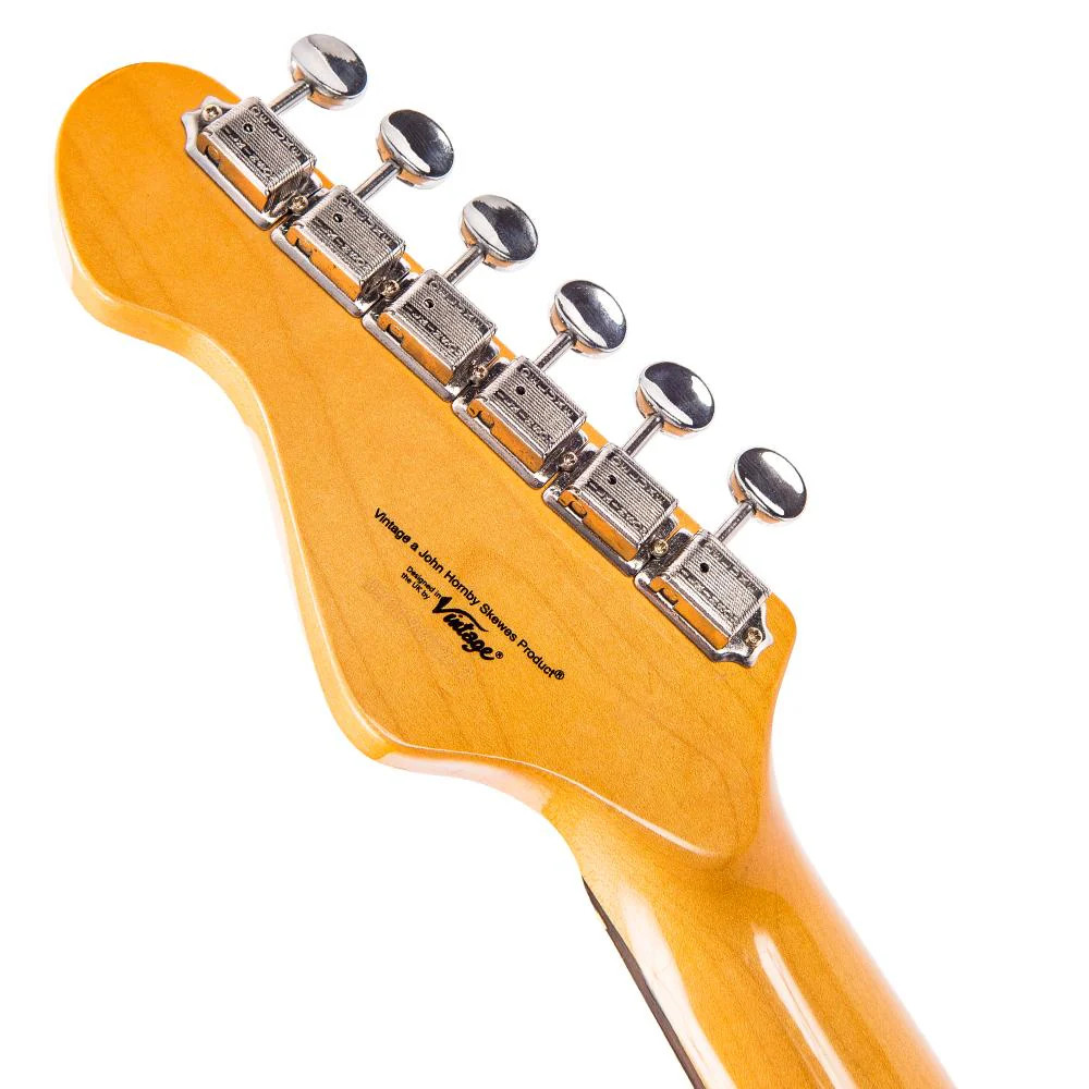 Vintage V6 ReIssued Electric Guitar ~ Sunset Sunburst LV6SSB) | Musician Madness