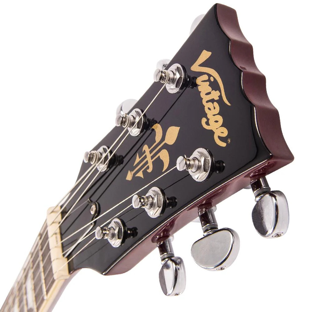 Vintage V1003 ReIssued 3 Pickup Electric Guitar - Cherry Sunburst (V1003CSB)