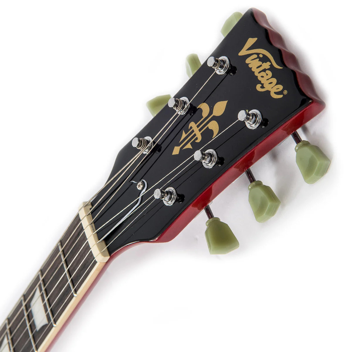 Vintage V100 ReIssued Electric Guitar - Cherry Sunburst (V100CS)