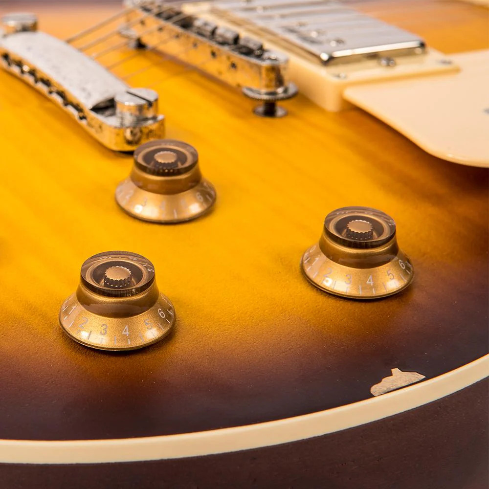 Vintage V100 ICON Electric Guitar ~ Distressed Tobacco Sunburst (V100MRTSB) | Musician Madness