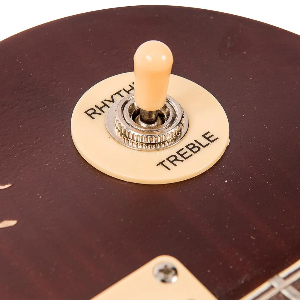 Vintage V100 ICON Electric Guitar ~ Distressed Tobacco Sunburst (V100MRTSB) | Musician Madness