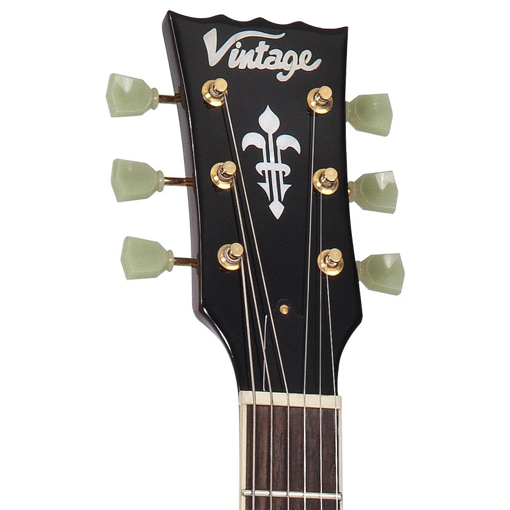 Vintage V100 ReIssued Electric Guitar - Tobacco Sunburst (V100TSB)