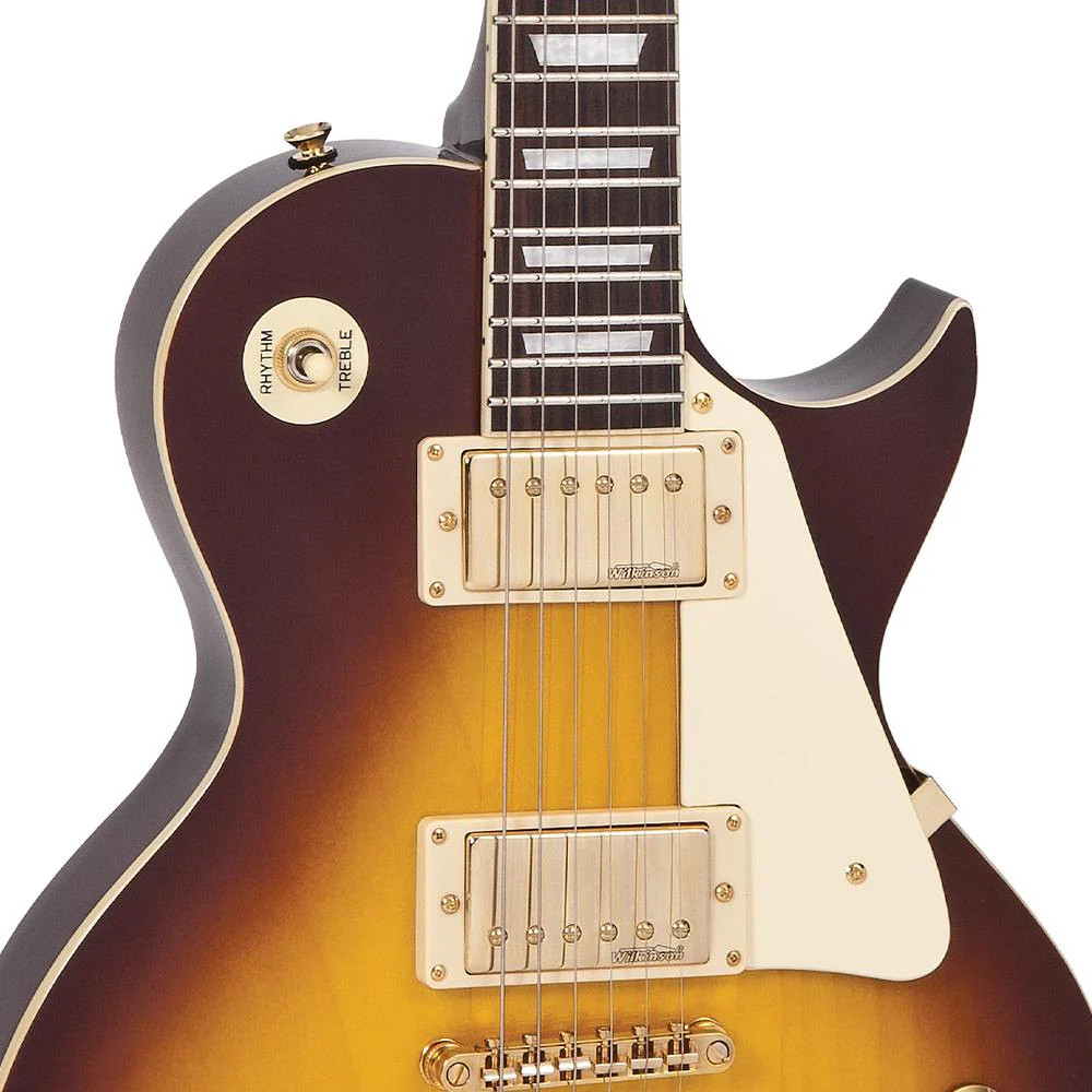 Vintage V100 ReIssued Electric Guitar - Tobacco Sunburst (V100TSB) | Musician Madness
