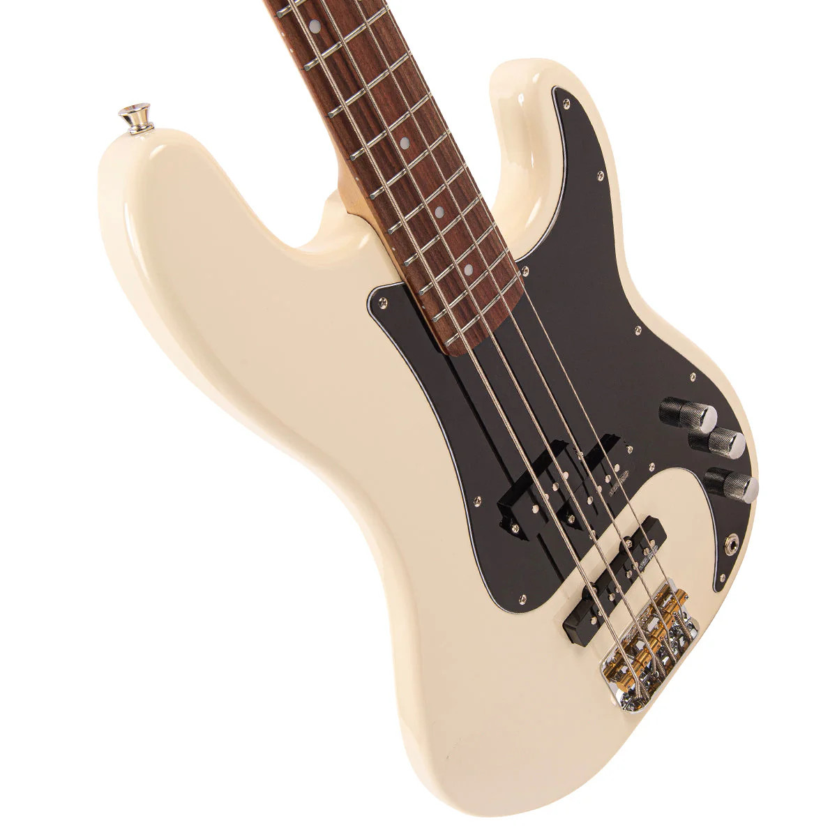 Vintage V42 ReIssued Bass Guitar - Vintage White (V42VW)