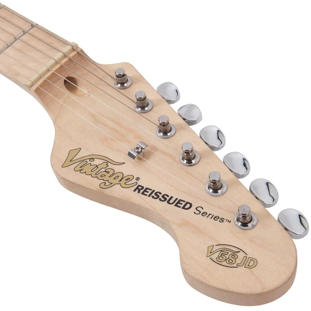 Vintage V58 Jerry Donahue ReIssued Electric Guitar - Ash Blonde (V58JDAB)