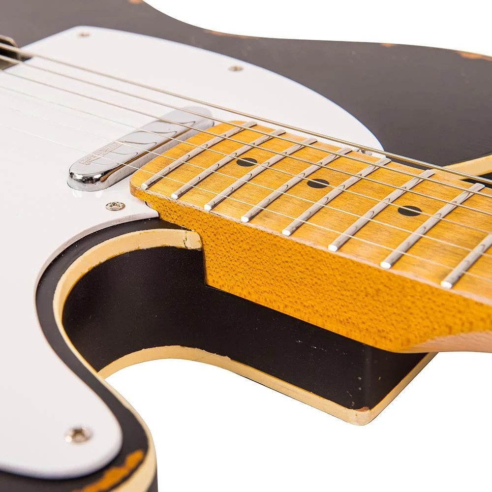 Vintage V59 ICON Electric Guitar - Distressed Black (V59MRBK)