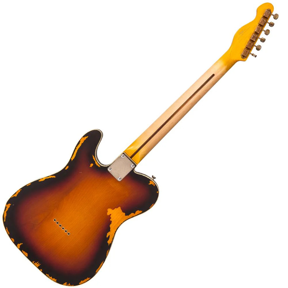 Vintage V59 ICON Electric Guitar - Distressed Sunburst (V59MRSB) | Musician Madness