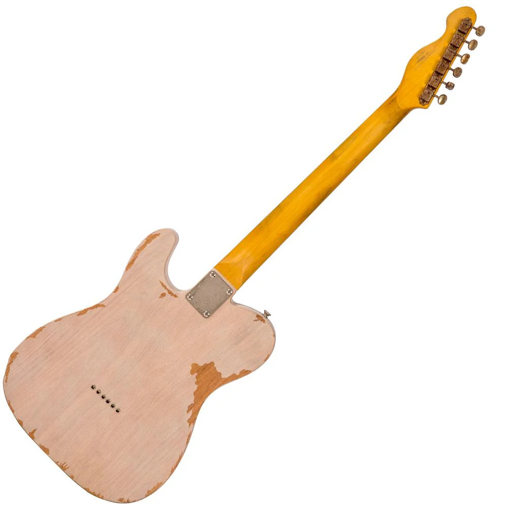Vintage V62 ICON Electric Guitar - Distressed Ash Blonde (V62MRAB) | Musician Madness
