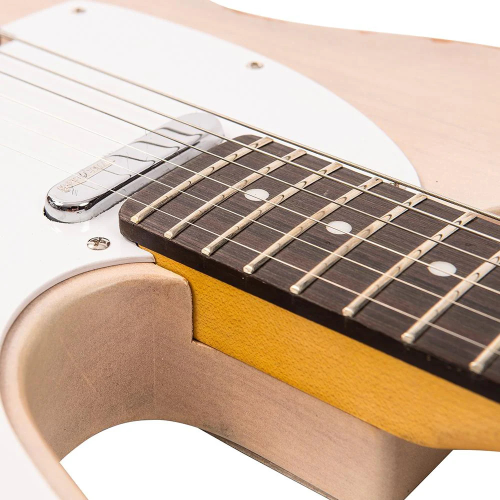 Vintage V62 ICON Electric Guitar - Distressed Ash Blonde (V62MRAB)