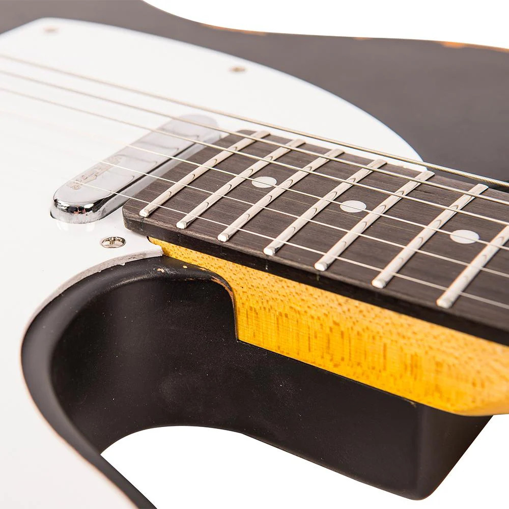 Vintage V62 ICON Electric Guitar - Distressed Black (V62MRBK) | Musician Madness