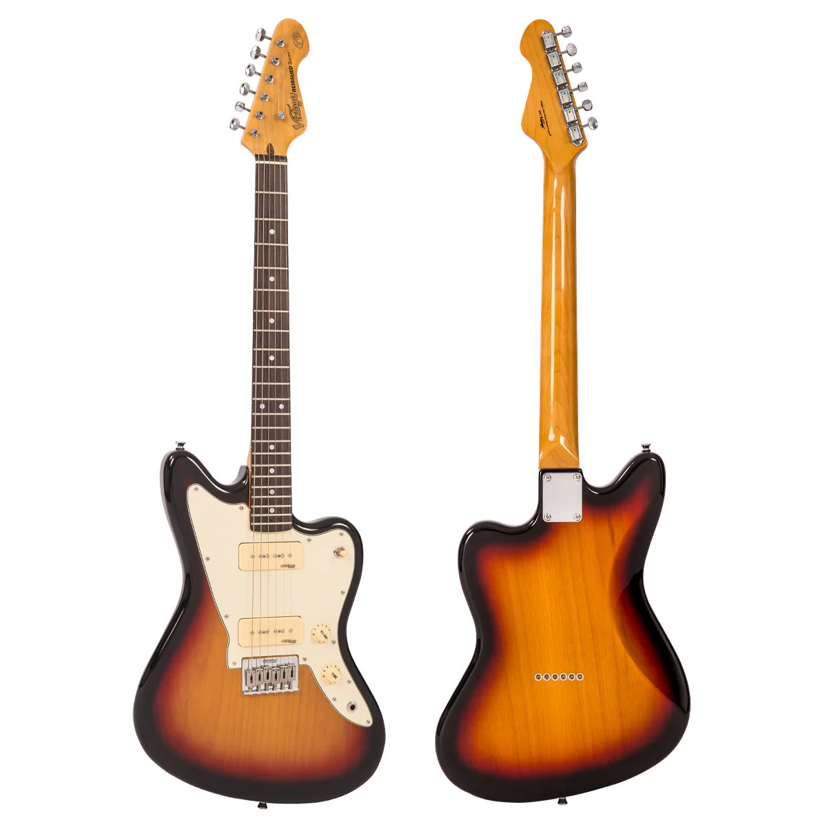 Vintage V65 ReIssued Hard Tail Electric Guitar - Tobacco Sunburst (V65HTSB)