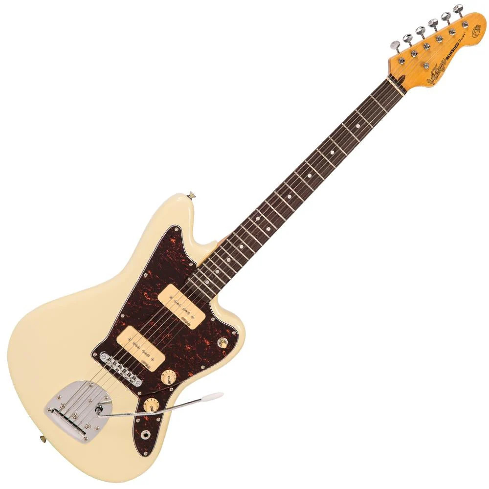 Vintage V65 ReIssued Vibrato Electric Guitar - Vintage White (V65VVW) | Musician Madness