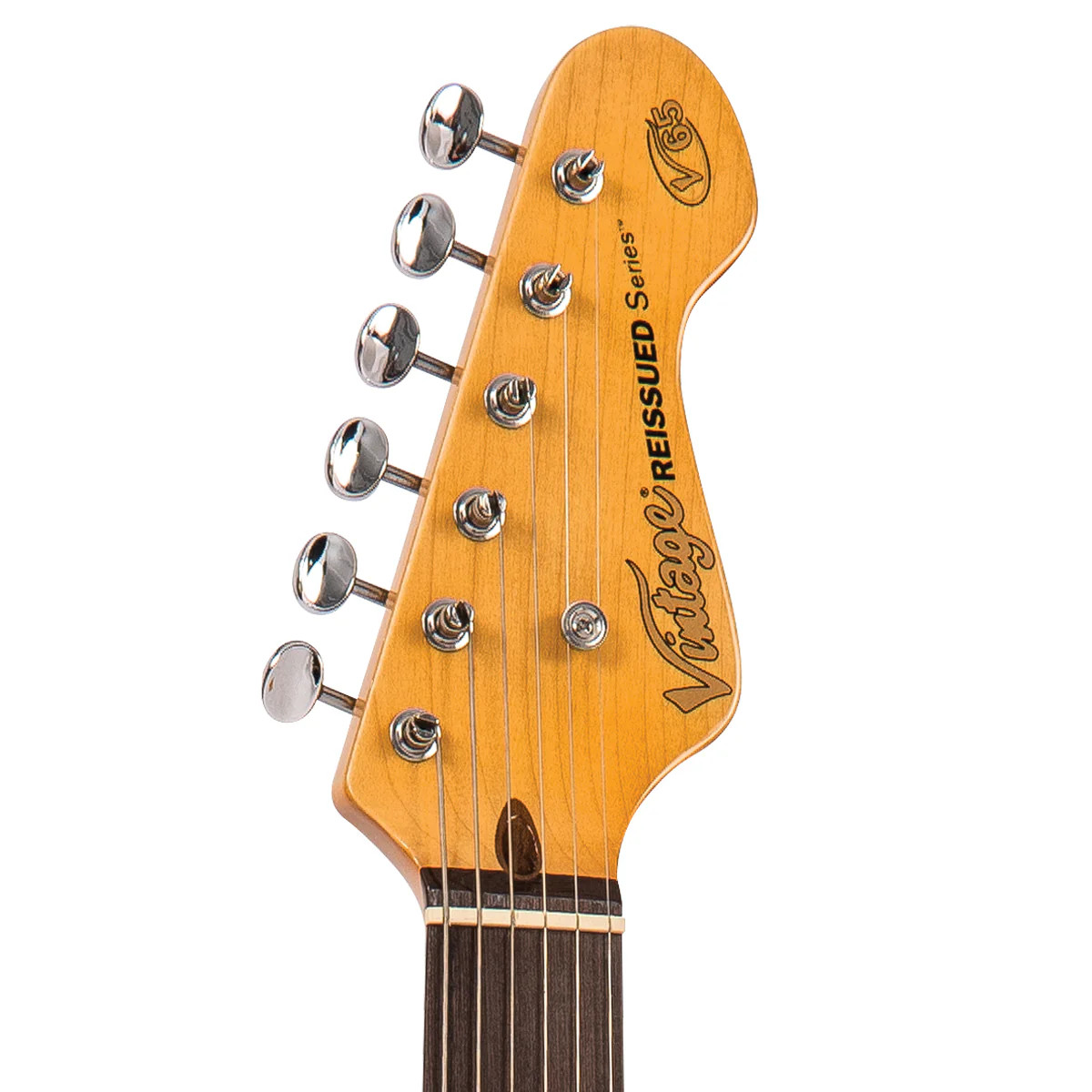 Vintage V65 ReIssued Vibrato Electric Guitar - Vintage White (V65VVW) | Musician Madness
