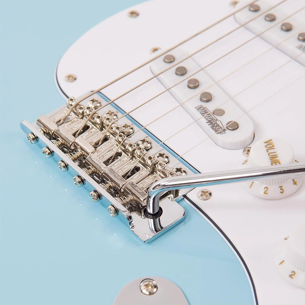 Vintage V6 ReIssued Electric Guitar - Laguna Blue (V6LB)