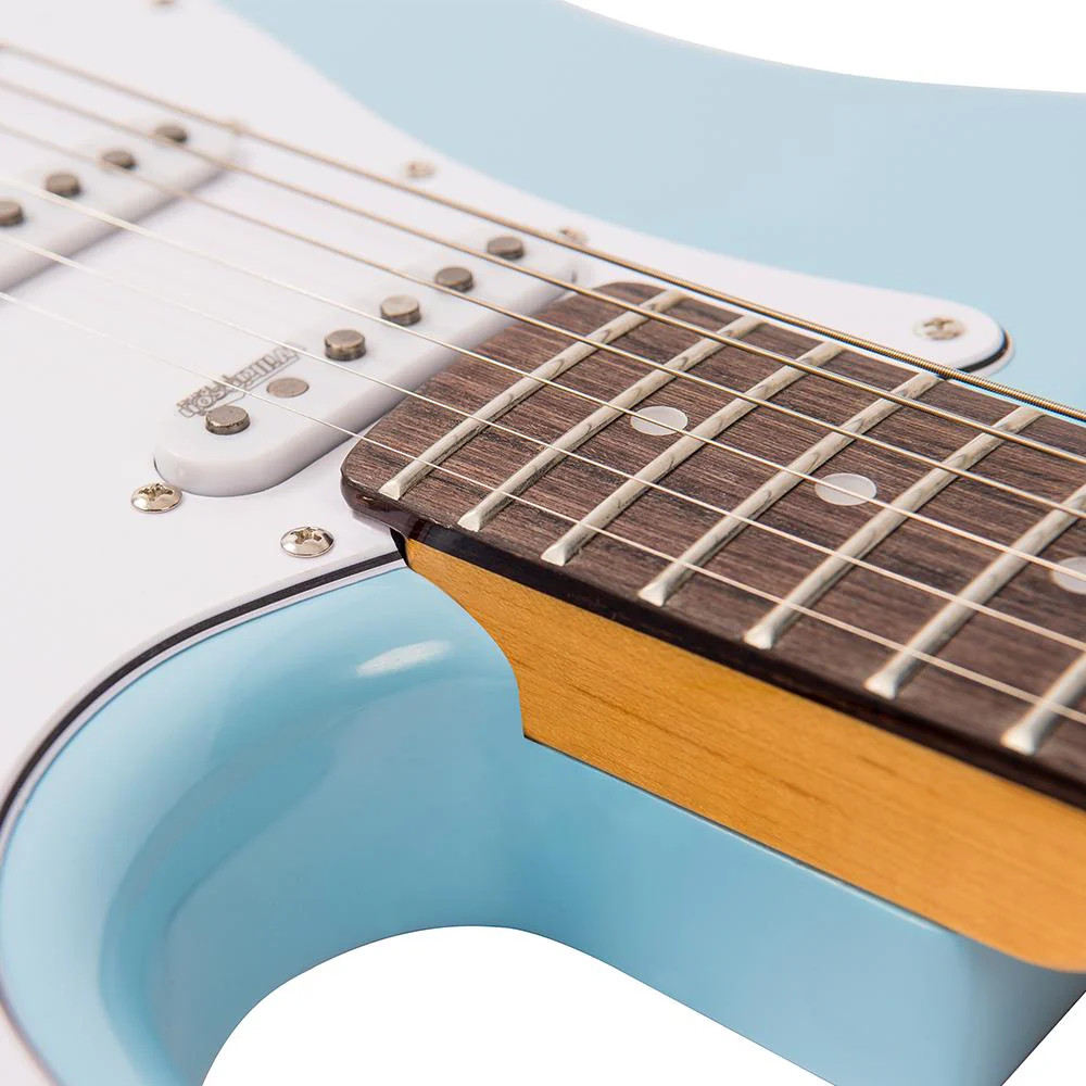 Vintage V6 ReIssued Electric Guitar - Laguna Blue (V6LB) | Musician Madness