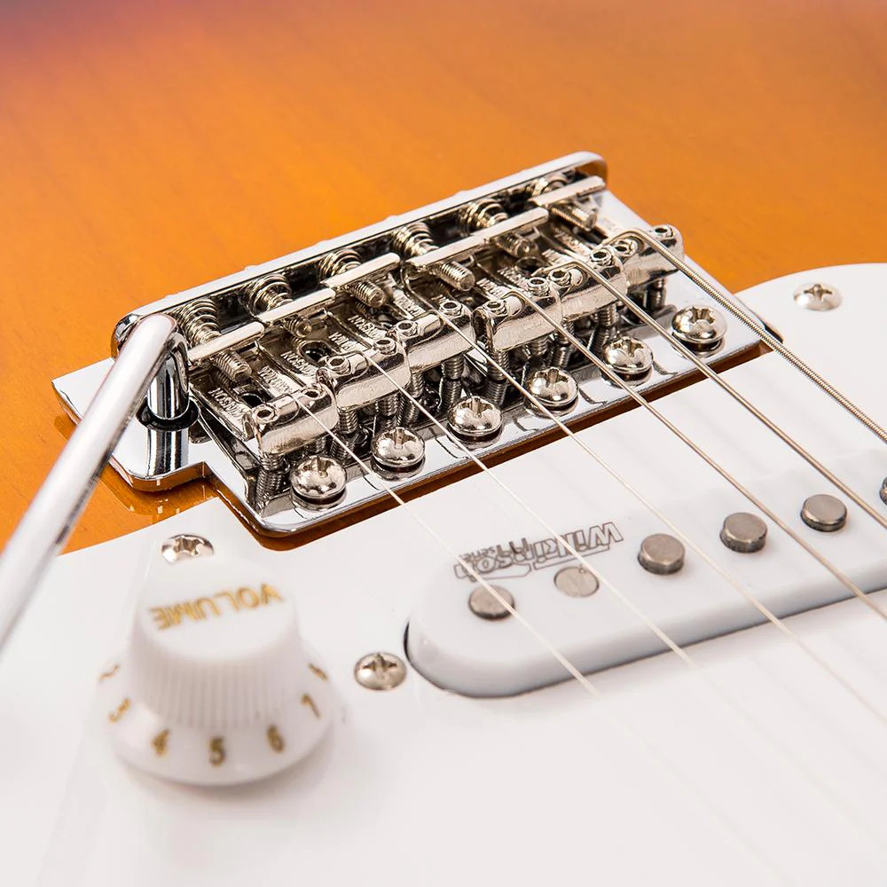 Vintage V6 ReIssued Electric Guitar - Sunset Sunburst (V6SSB) | Musician Madness
