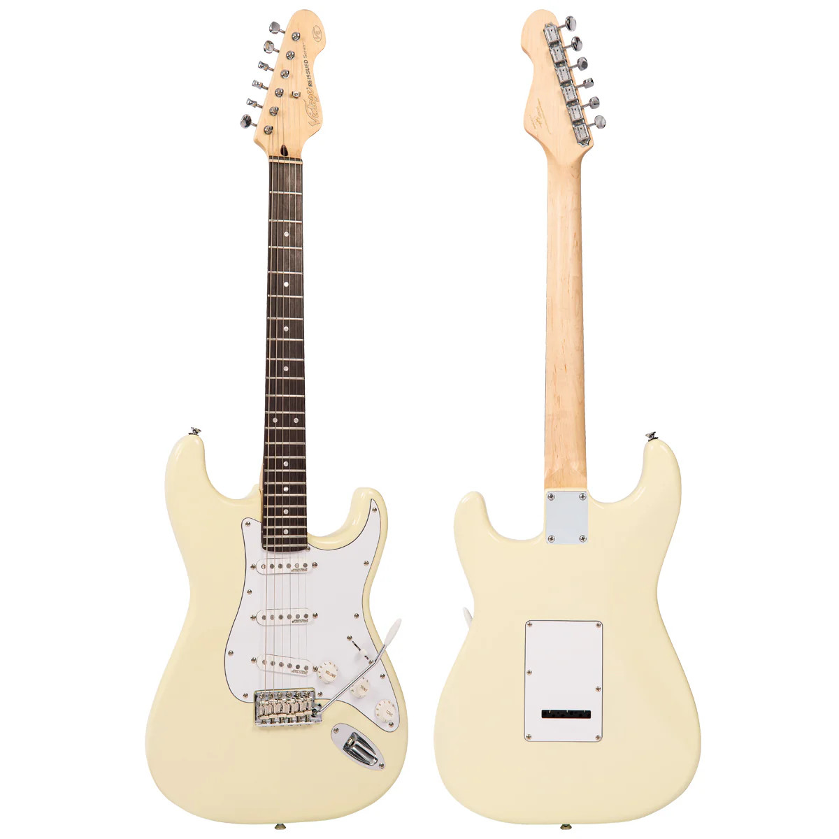 Vintage V6 ReIssued Electric Guitar - Vintage White (V6VW) | Musician Madness