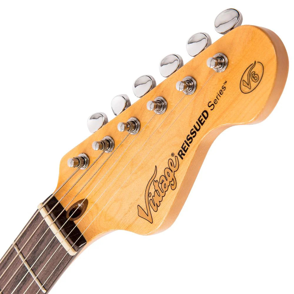 Vintage V6 ReIssued Electric Guitar - Vintage White (V6VW) | Musician Madness