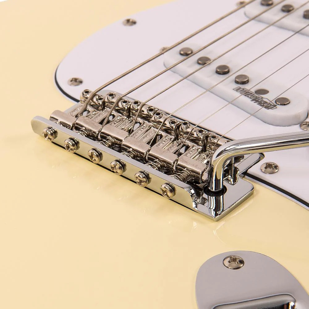 Vintage V6 ReIssued Electric Guitar - Vintage White (V6VW) | Musician Madness