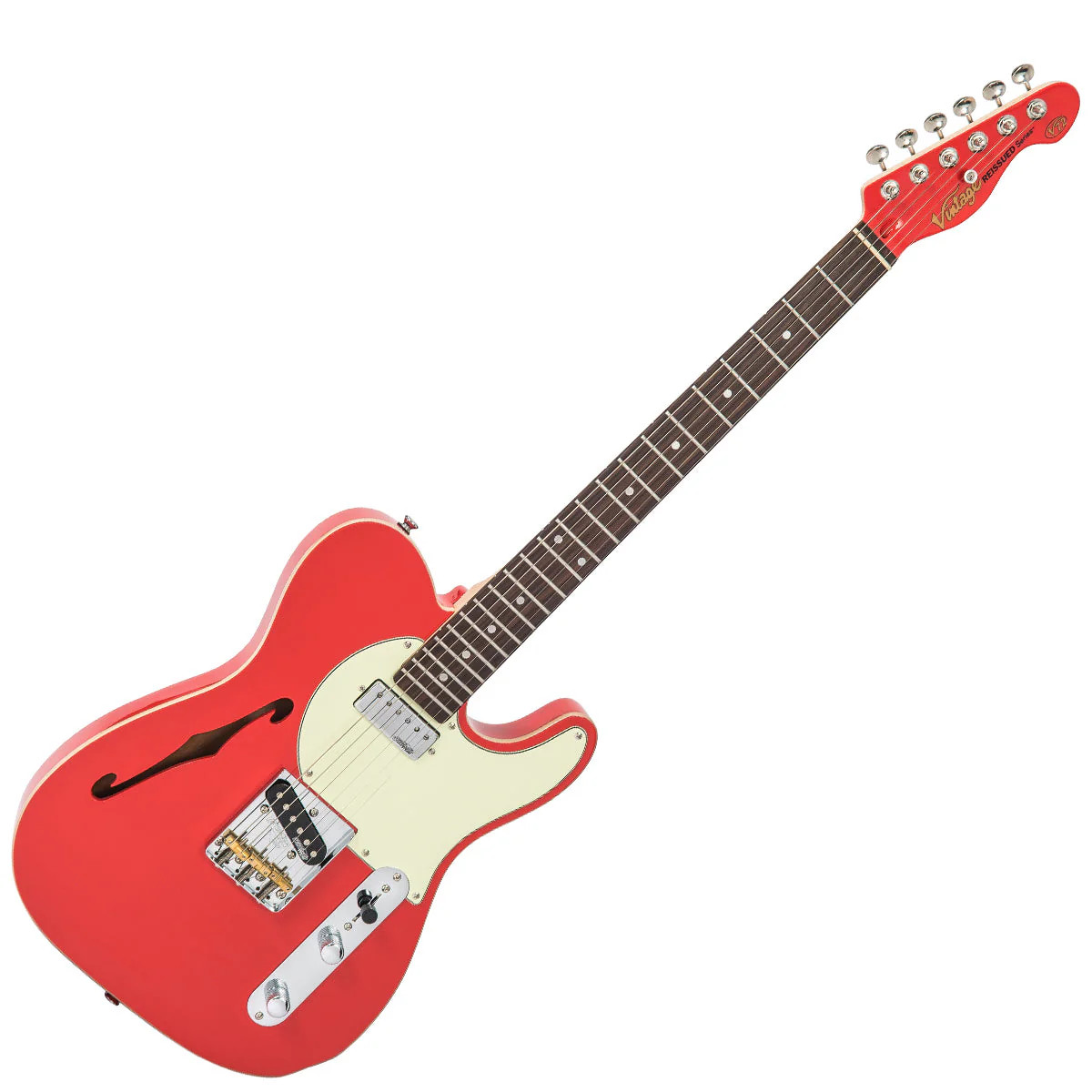 Vintage V72 ReIssued Electric Guitar - Firenza Red (V72FR) | Musician Madness