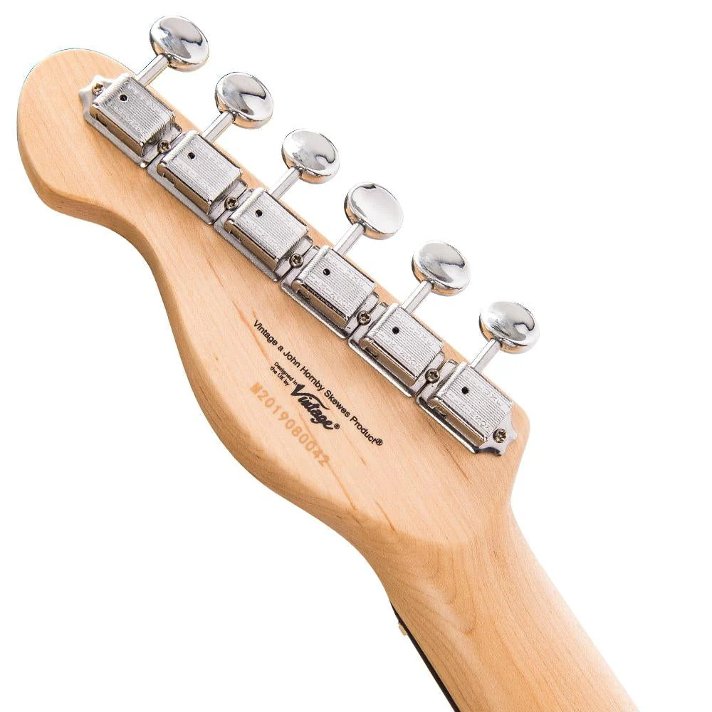 Vintage V72 ReIssued Custom Spec Electric Guitar - Flame Tobacco Burst (V72FTB)