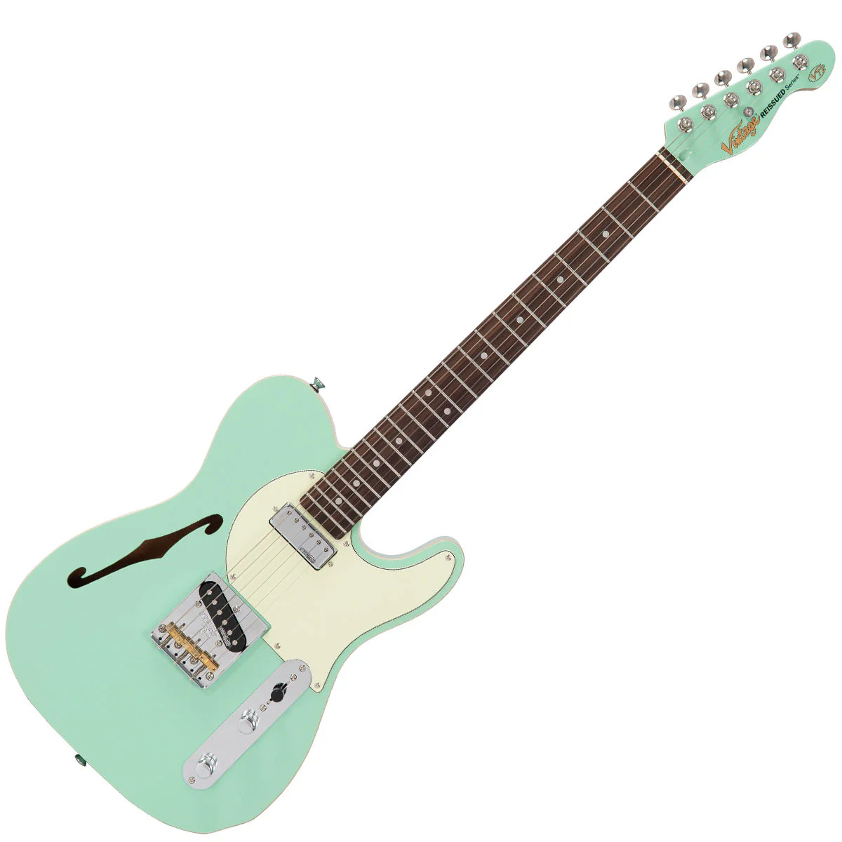 Vintage V72 ReIssued Electric Guitar - Ventura Green (V72VG) | Musician Madness