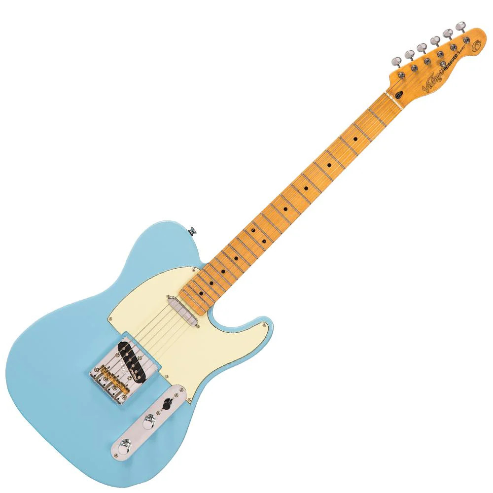 Vintage V75 ReIssued Electric Guitar - Laguna Blue (V75LB) | Musician Madness