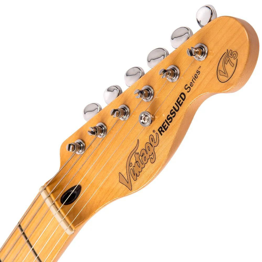 Vintage V75 ReIssued Electric Guitar - Laguna Blue (V75LB) | Musician Madness