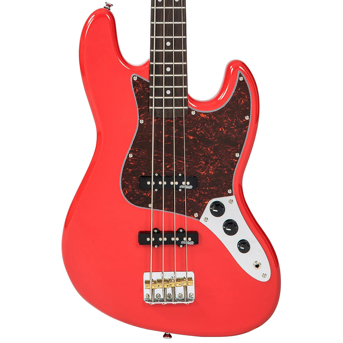 Vintage VJ74 ReIssued Bass - Firenza Red