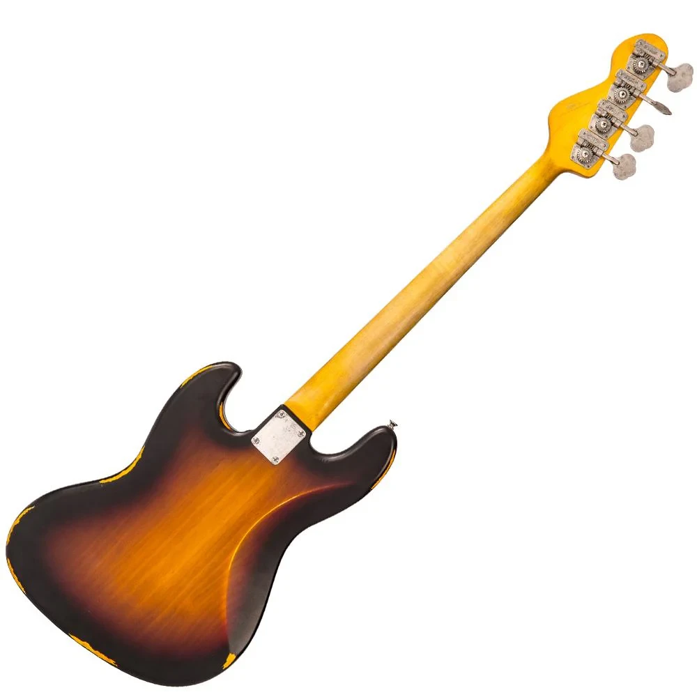 Vintage VJ74 ICON Bass - Distressed Sunset Sunburst | Musician Madness